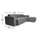 Flash Furniture Bridgetown Luxury Modular 4 Piece Sectional Sofa, Dark Gray IS-IT2231-4PCSEC-DKGRY-GG - alternate 8